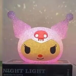 Sanrio Hello Kitty Kuromi Night Light Cartoon 3d Doll Reading Lamp Desk Lamp